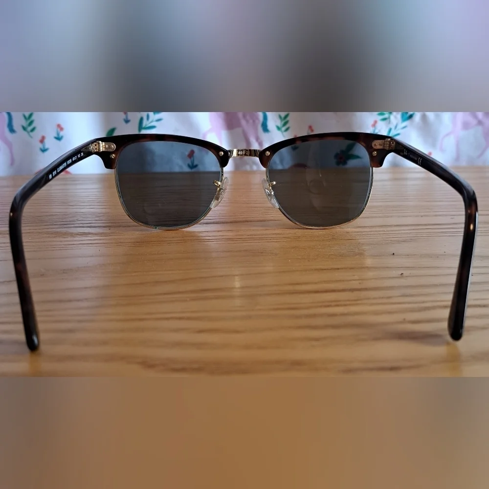 Ray-Ban Clubmaster 3106 Tortoise & Gold Casual Preppy Sunglass Eye Glasses Frame
